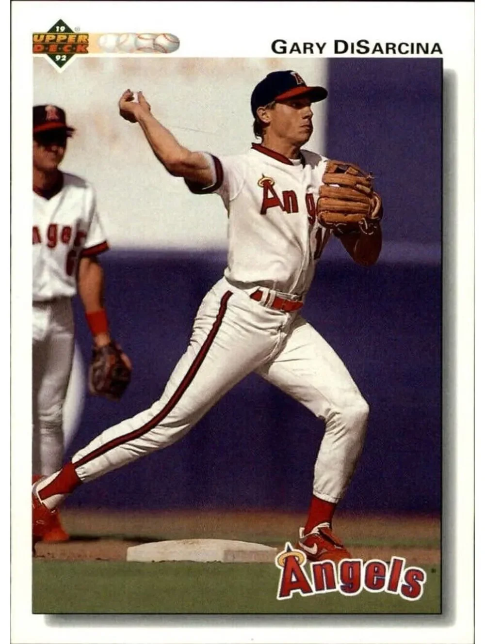 Gary DiSarcina 1992 Upper Deck MLB #726 Baseball Card California Angels